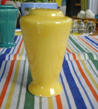 Vintage Homer Laughlin Harlequin Yellow Salt Shaker Fiesta