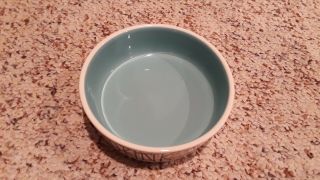 RAE DUNN Cat/Small Dog Pet Water Dish 4.  5 Inch Dia.  Pre - owned but 2