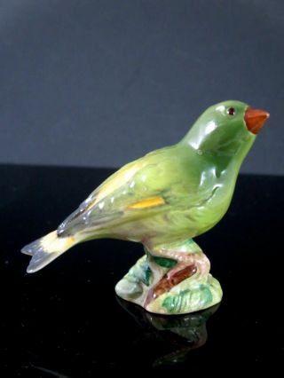 Vintage Beswick England Porcelain Greenfinch Bird Figure 2105
