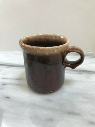Vintage Mccoy 1412 Brown Drip Glaze Mid - Century Made In The Usa Coffee Mug