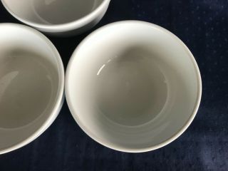 SET TWO 2 Culinary Arts Cafeware White 6 1/4” Soup Cereal Bowls heavy cafe ware 5