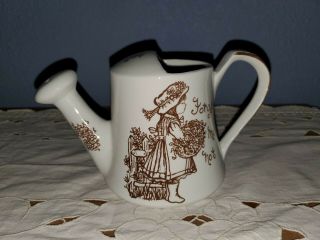 Staffordshire England Watering Can " Forget Me Not " Ironstone By Royal Crownford