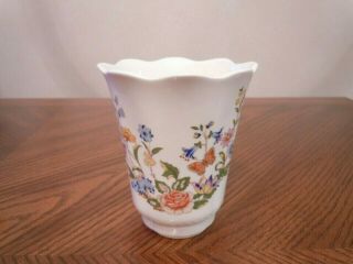 John Aynsley Fine Bone China Cottage Garden Small Vase 4 " Made In England