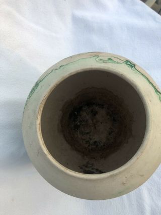 Large Nemadji Pottery Native Art Swirled Colors Vase - 7.  5” Tall 5