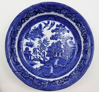 Ye Olde Blue Willow Royal Staffordshire Pottery Burslem England 8 " Bowl
