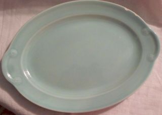 Vintage T.  S.  & T Lu Ray Pastel Green Platter