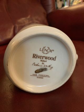 Lenox Riverwood MALLARD Duck Accent Coffee Tea Mug Signed by Catherine McClurg 3