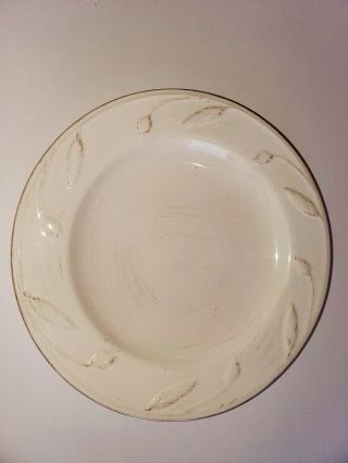 Sorrento Stoneware By Debby Segura For Signature Housewares,  Ivory Salad Plate