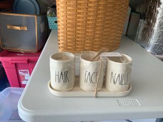 Magenta Rae Dunn Large Letter Hair Face Nails Holder Dimples Farmhouse Kitchen D