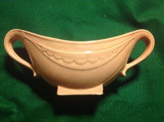 Brush Mccoy American Art Pottery Coral Oval Planter