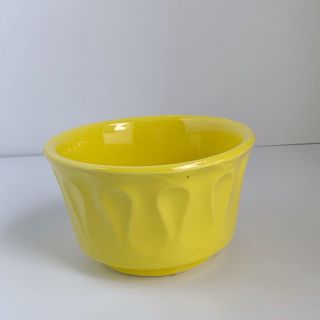 Vintage Floraline Planter Bowl By Mccoy Signed 506 Floraline Usa Yellow 4 X 6 "
