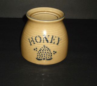 Pfaltzgraff Folk Art Stoneware Honey Pot Bottom Only Vintage Made In The Usa