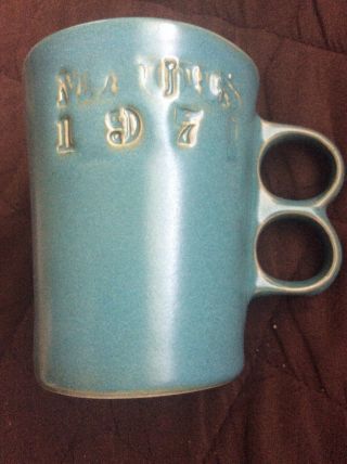 Bennington Potters Elements Blue Trigger Handle Pottery Mug 1340 Dg
