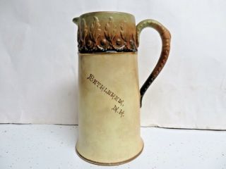 C.  1900 J.  S.  Taft Pottery - Hampshire Pottery 7 3/4 " Pitcher Signed Red Mark
