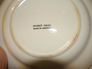 Antique Plate Patriot China Three Little Pigs 5