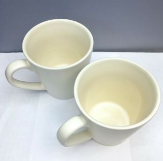 Set of 2 Cream Matte Glazed Ceramic Tea Mugs by Nigella Lawson Living Kitchen 3