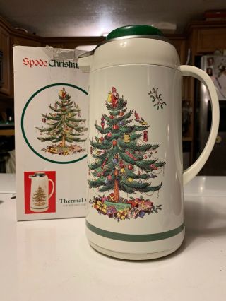 Spode Christmas Tree Thermal Carafe For Hot Or Cold Great