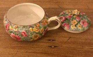 Vintage Lord Nelson Ware Briar Rose Cup And Lid For Stacking Teapot Vguc