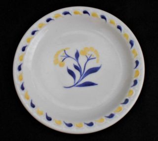 Vintage Syracuse China Econo - Rim Small Plate Yellow Flowers 5.  5 " Rare