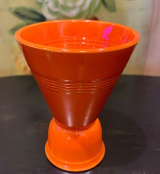 Vintage Homer Laughlin Fiestaware Harlequin Egg Cup Orange Unmarked - Estate Find
