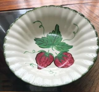 Blue Ridge Southern Pottery Wild Strawberry 10” Serving Bowls