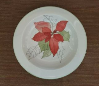 (7 Available) Block Spal Watercolors Poinsettia Soup Bowl 8.  5 Christmas Portugal