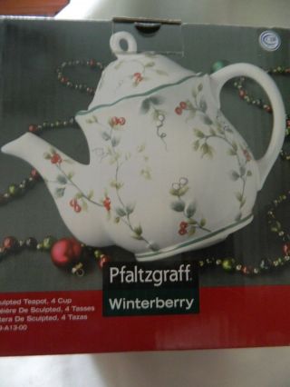 Pfaltzgraff Winterberry 4 Cup Teapot Nib