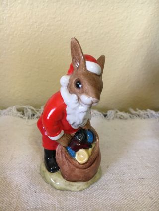 Vintage Royal Doulton Bunnykins Santa - Happy Christmas Figurine B.  Potter 1981