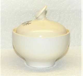 1960 ' s STETSON MARCREST MISTY PINE CONE Sugar Bowl Bowl w/Lid - MARKED: USA 4