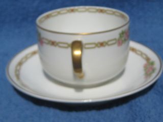 Antique Theodore Haviland Limoges France Tea Cup And Saucer