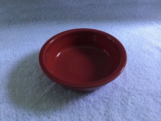 Hlc Fiesta Ware Scarlet Red Cereal/soup Bowl 7” Displayed Only