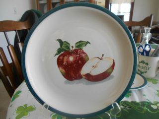 Msy2 Apple Seeds Dinner Plate (s) 10 " Mainstays Home Stoneware Red Green White