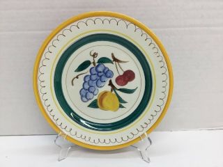 Vintage Stangl Pottery 10 " Dinner Plate Fruit Hand Painted Trenton Replacement