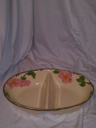 NWT Franciscan Desert Rose Divided Veggie/Relish Dish Made In England 2