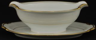 Noritake Goldray Gravy Boat With Attached Underplate
