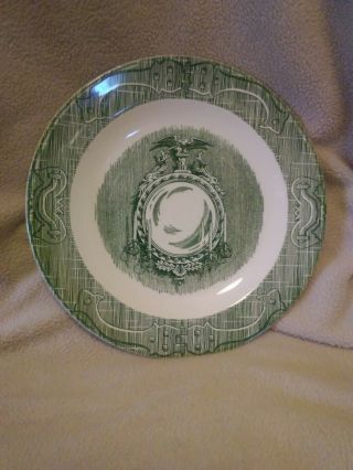 The Old Curiosity Shop By Royal China Green Salad Plate Underglaze 9/26 7.  5 "