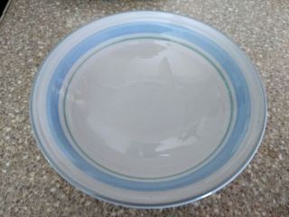Fascino Yamaka Stoneware 7 " Soup Cereal Bowl Blue White Green