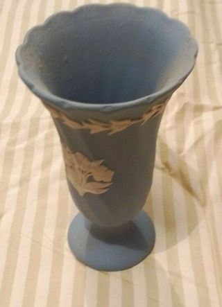 Wedgwood Jasper Ware Light Blue Vase 2