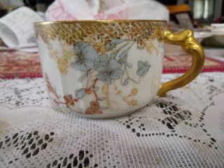 Vintage HAVILAND LIMOGES FRANCE Floral Gold Tea Cup 2