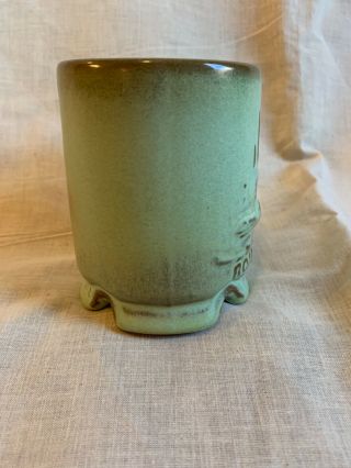 Vintage FRANKOMA Pottery Road Runner Mug C1 Desert Gold 2