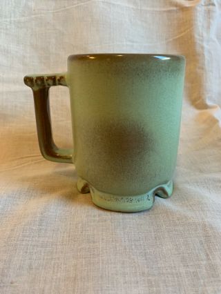Vintage FRANKOMA Pottery Road Runner Mug C1 Desert Gold 4