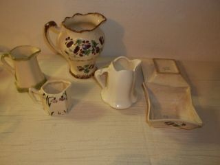 6 piece Cash Family/Clinchfield artware pottery Violets 3