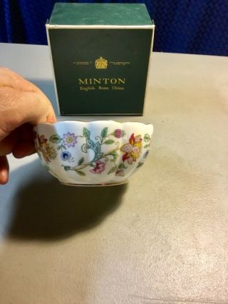 Minton Haddon Hall Bone China Bowl,  Made In England,  W/original Box
