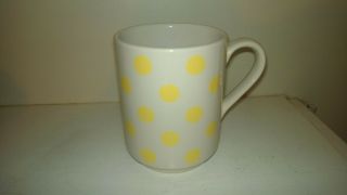 Kate Spade By Lenox Pretty Pantry Yellow Polka Dot Mug Coffee Cup