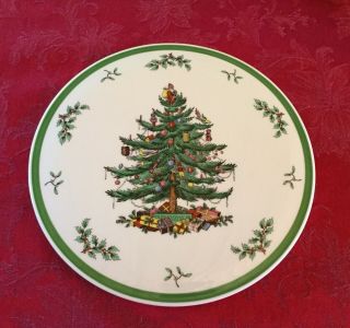 Spode Christmas Tree Cake Plate,  11”