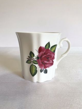 Vintage Royal Grafton Fine Bone China Tea Coffee Cup W Rose Motif England Mug