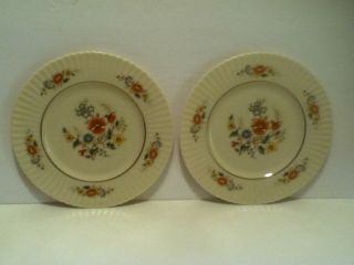 LENOX TEMPLE BLOSSOM SALAD PLATES (2) MADE IN THE USA 2