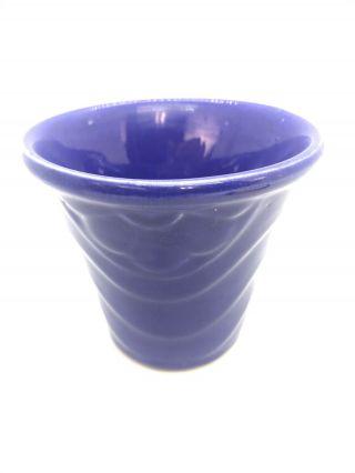 Shawnee Art Pottery Miniature Cobalt Blue Vase 3” Inches