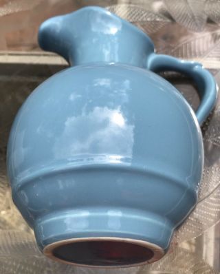 Vintage USA Pottery 7541 Water Pitcher Periwinkle Medium Blue McCoy? 7.  5” Tall 3