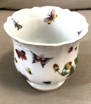 Ardalt Lenwile China Butterfly Garden Vase 4 - 1/4” Tall